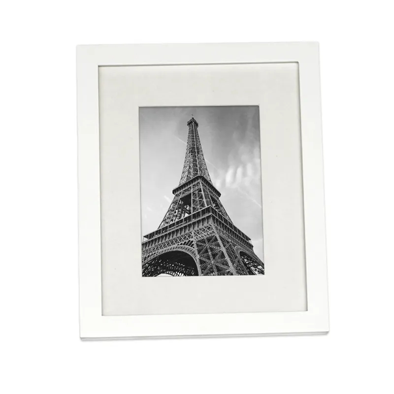 Fashion Simple Style White 8x10 Inch Solid Wood Wedding Photo Frames