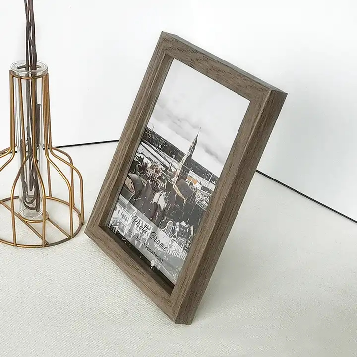 Nordic Creative Simple 5x7 Dark Oak Wooden Photo Frames For Home Decoration