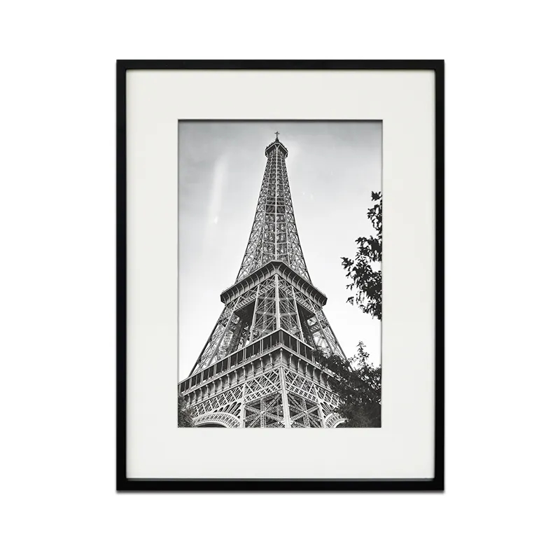 Large Size Silver Decorative Aluminium Frame Photo With Reinforced Glass