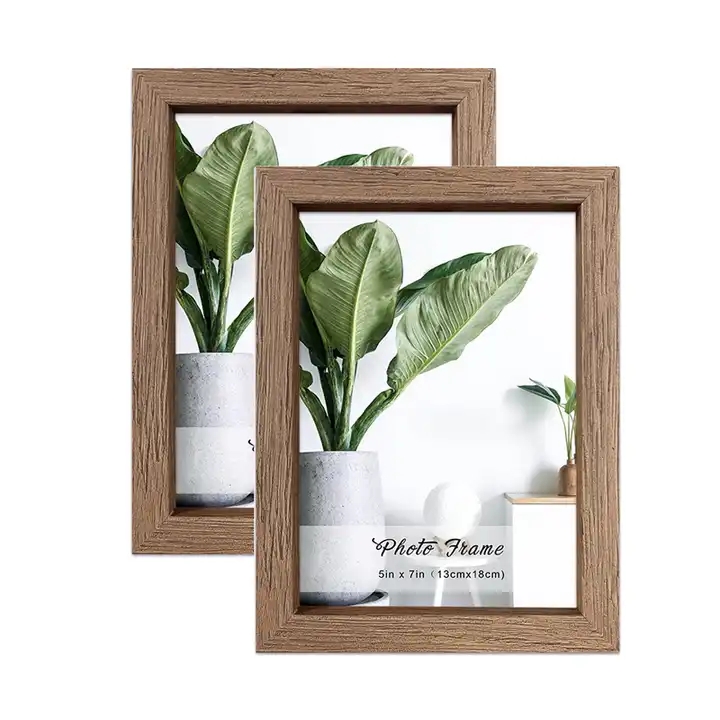 Wall Hanging Desktop Display MDF Wooden Frame For Photo