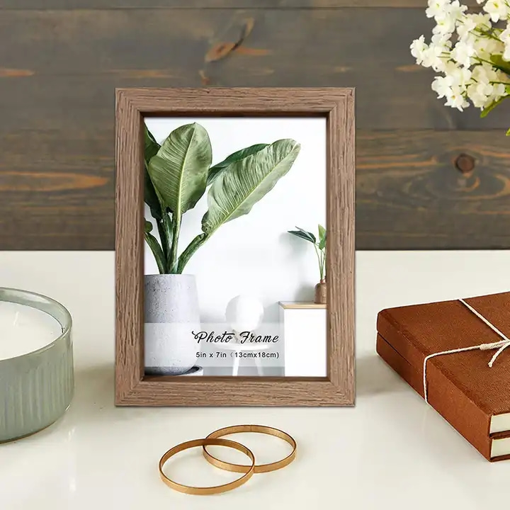 Wall Hanging Desktop Display MDF Wooden Frame For Photo