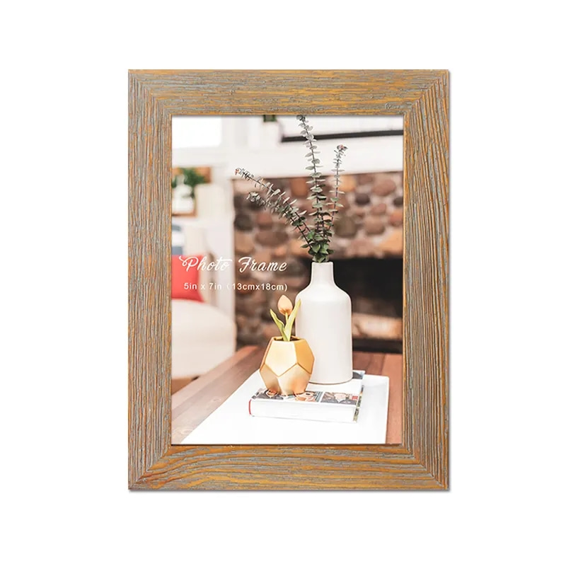 5X7 Solid Wood High Definition Glass Tabletop Photo Frame